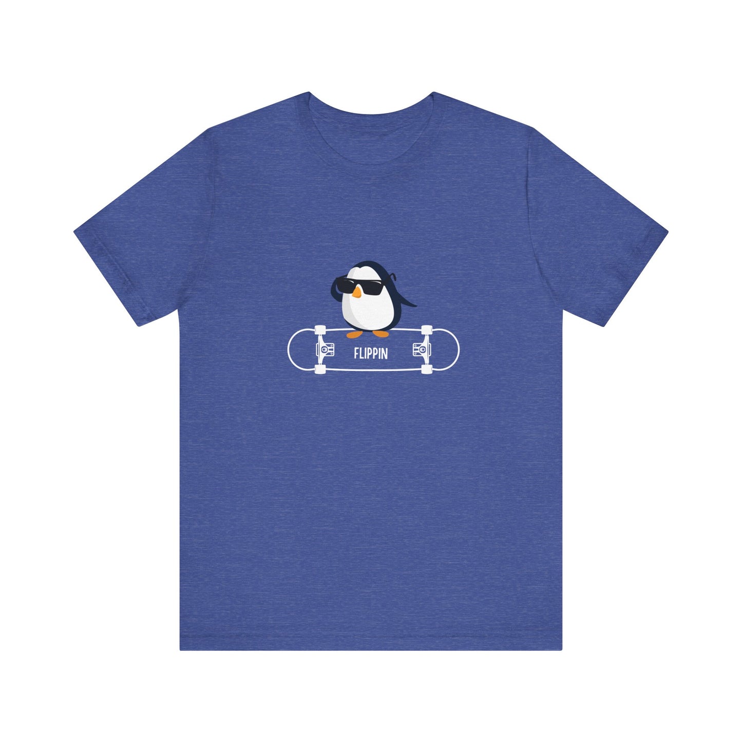 Adélie The Flippin Penguin. Unisex Jersey Short Sleeve Tee