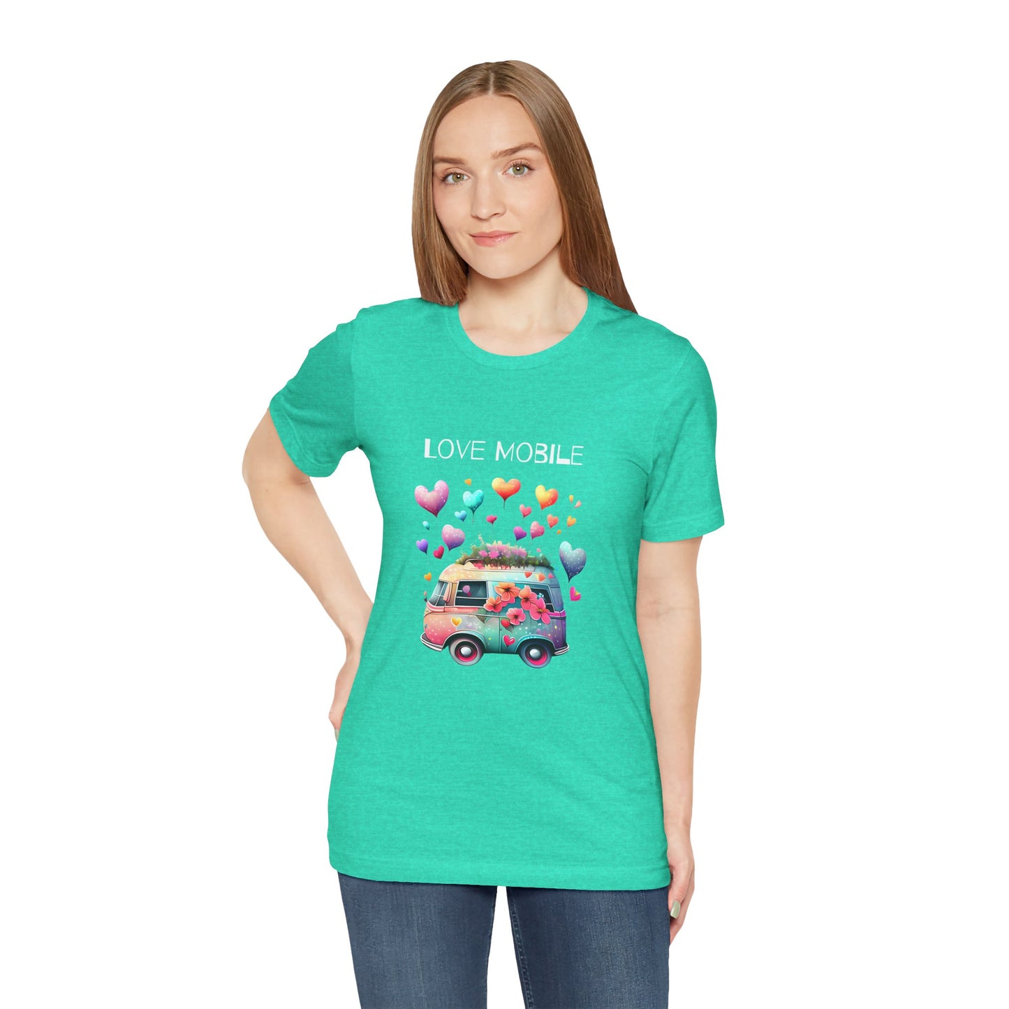 Love Mobile.  Unisex Short Sleeve Tee