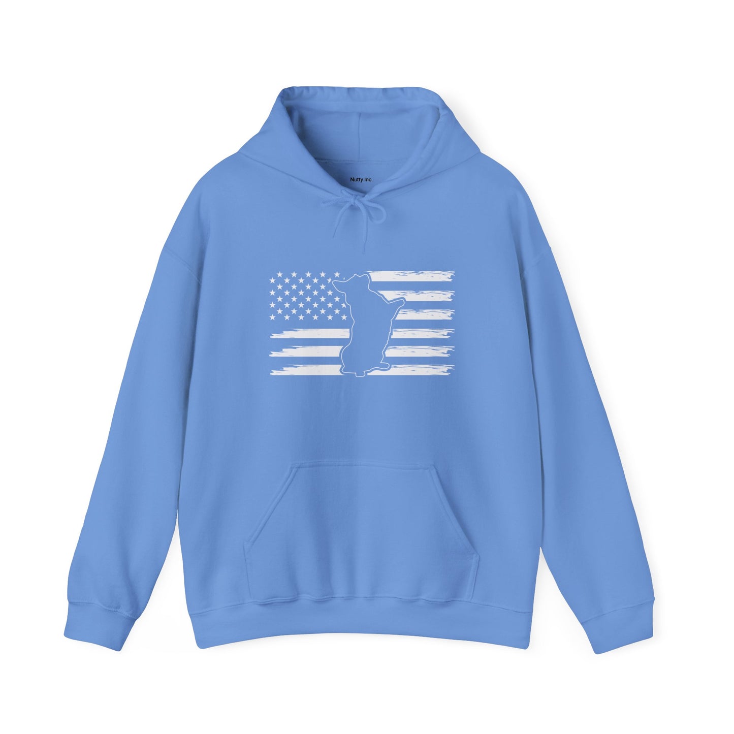 Charlie The American Flag. Unisex Hooded Sweatshirt.
