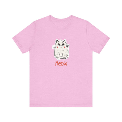 Loki The Cat. Meow. Unisex Jersey Short Sleeve Tee