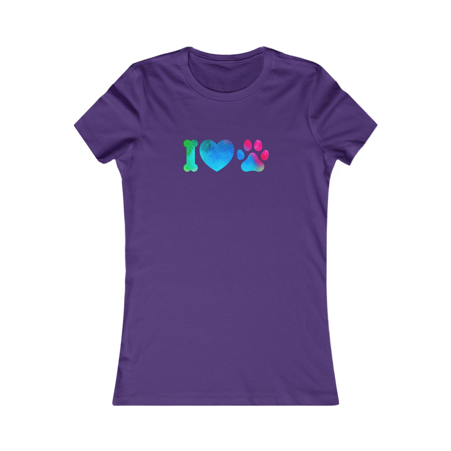 I Heart Paws. Women's Favorite Tee