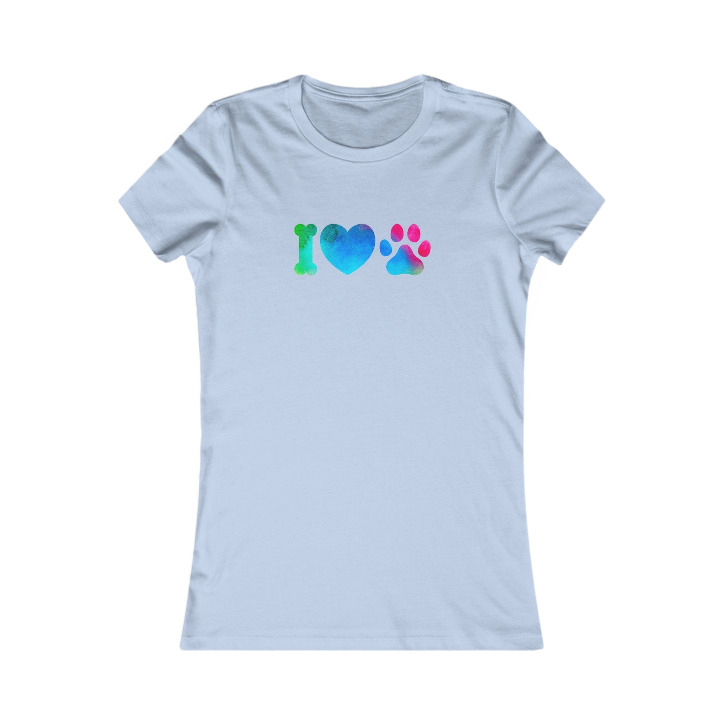 I Heart Paws. Women's Favorite Tee