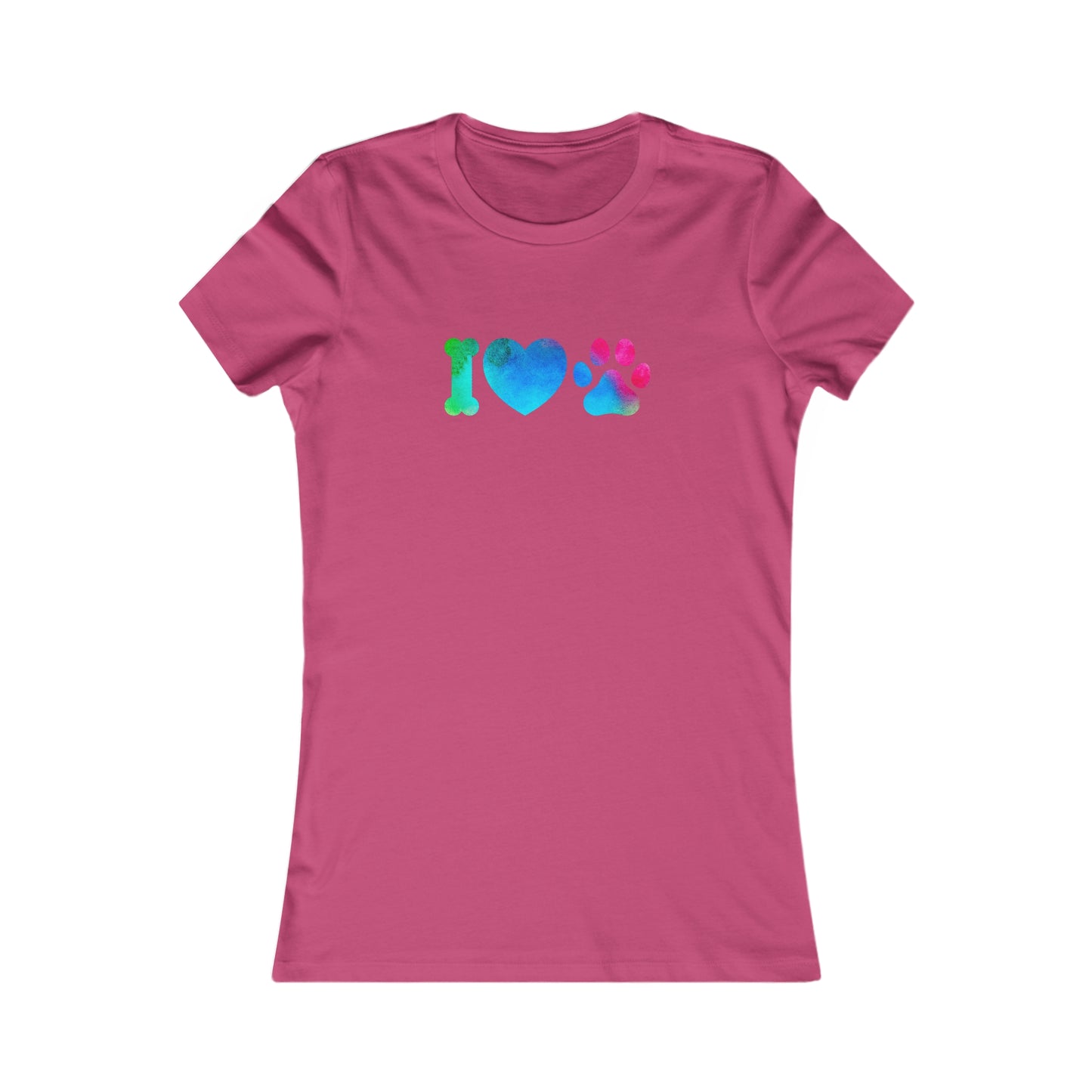 I Heart Paws. Women's Favorite Tee