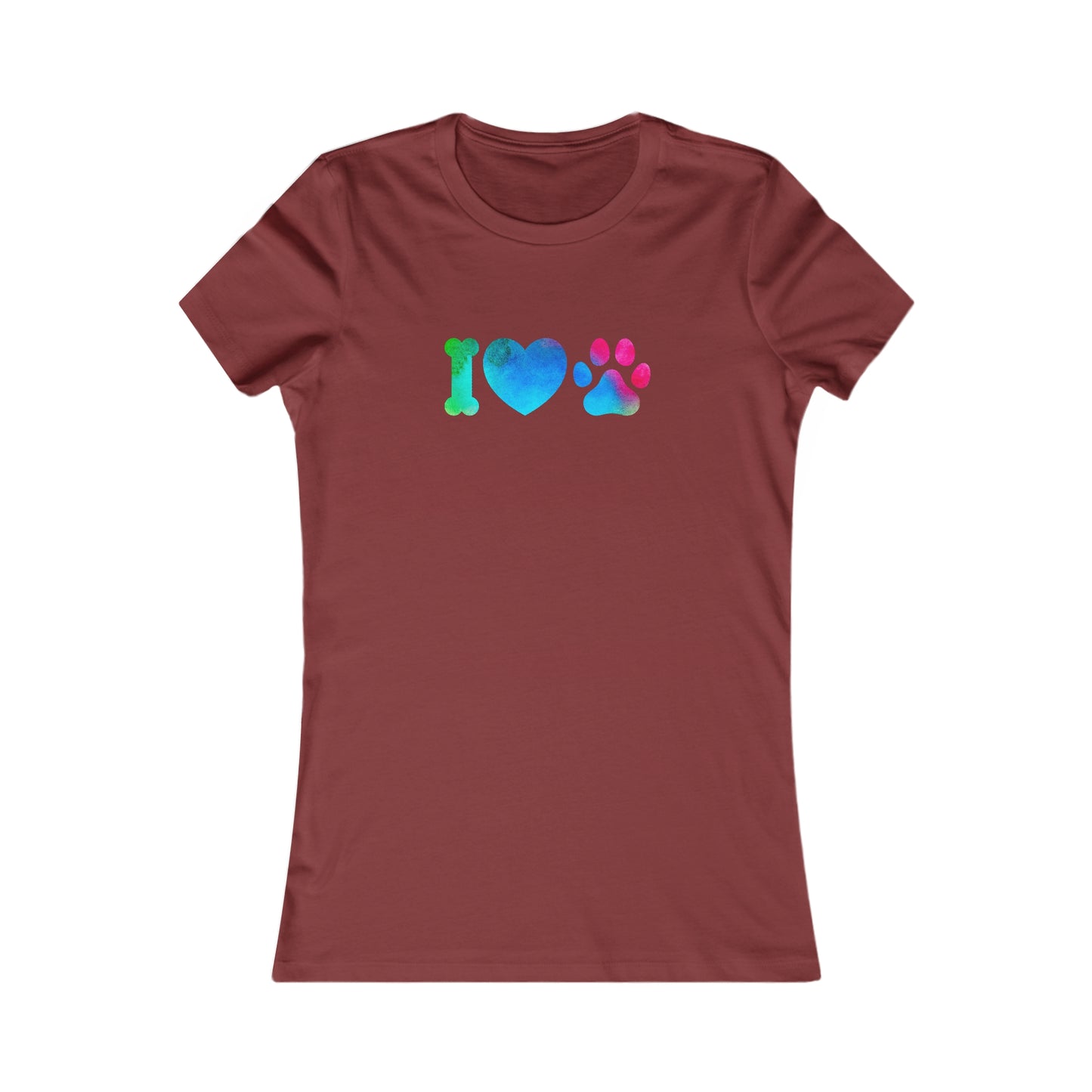 I Heart Paws. Women's Favorite Tee
