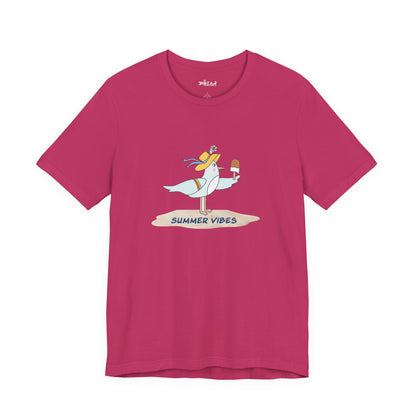 Regal Seagull Summer Vibes. Unisex Jersey Short Sleeve Tee