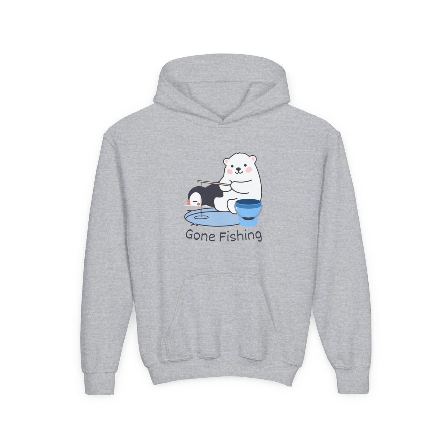 Gone Fishing. Kids Hoodie