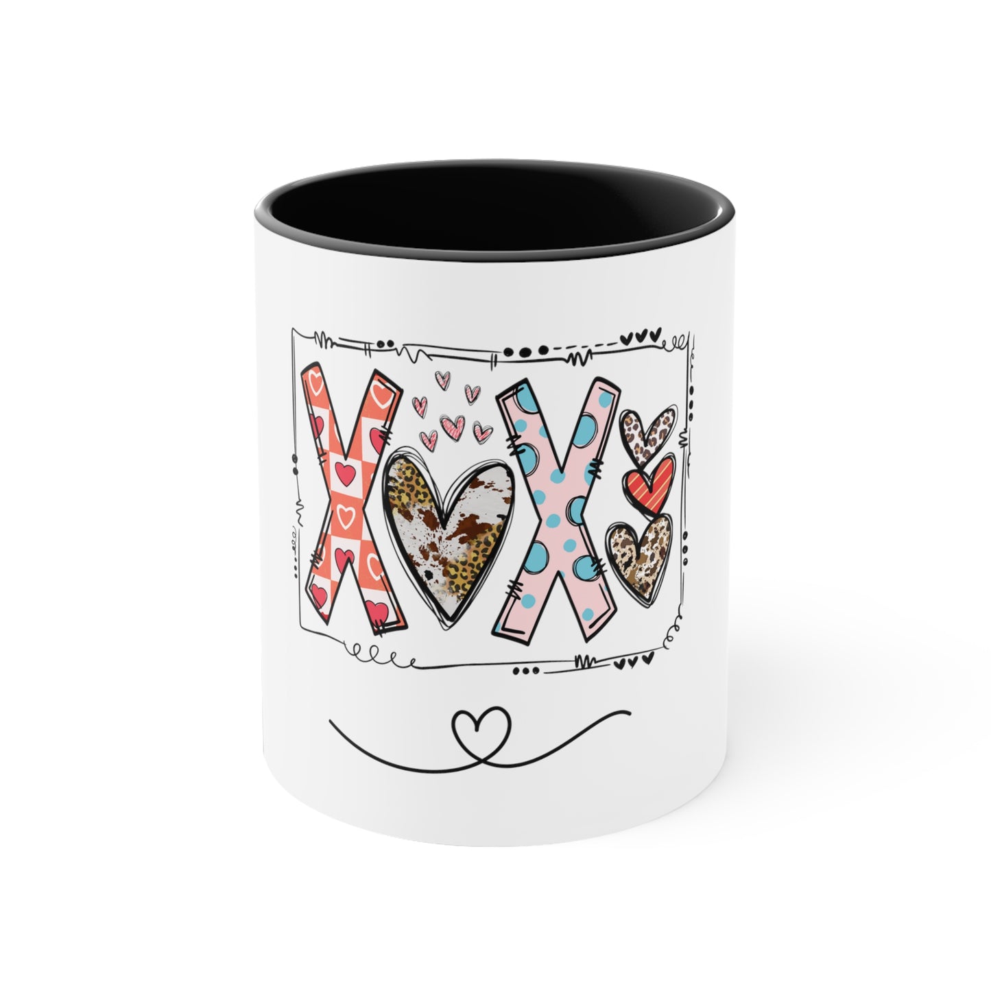 Sign of Love. XOXO. Accent Coffee Mug, 11oz