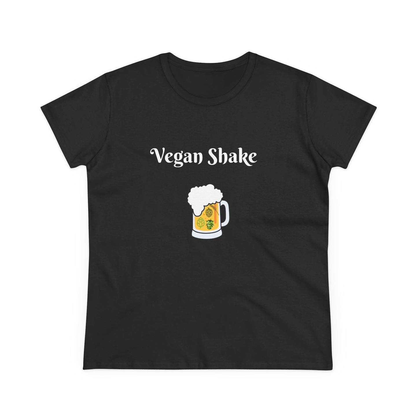 Vegan Shake.  Women's Midweight Cotton Tee