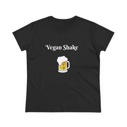 Vegan Shake.  Women's Midweight Cotton Tee