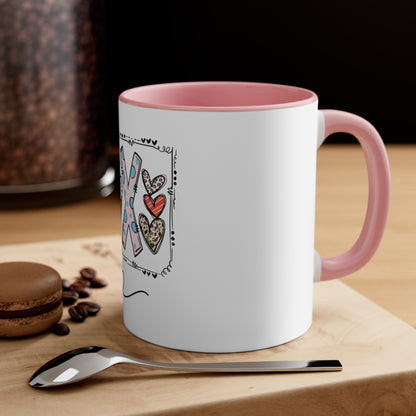 Sign of Love. XOXO. Accent Coffee Mug, 11oz