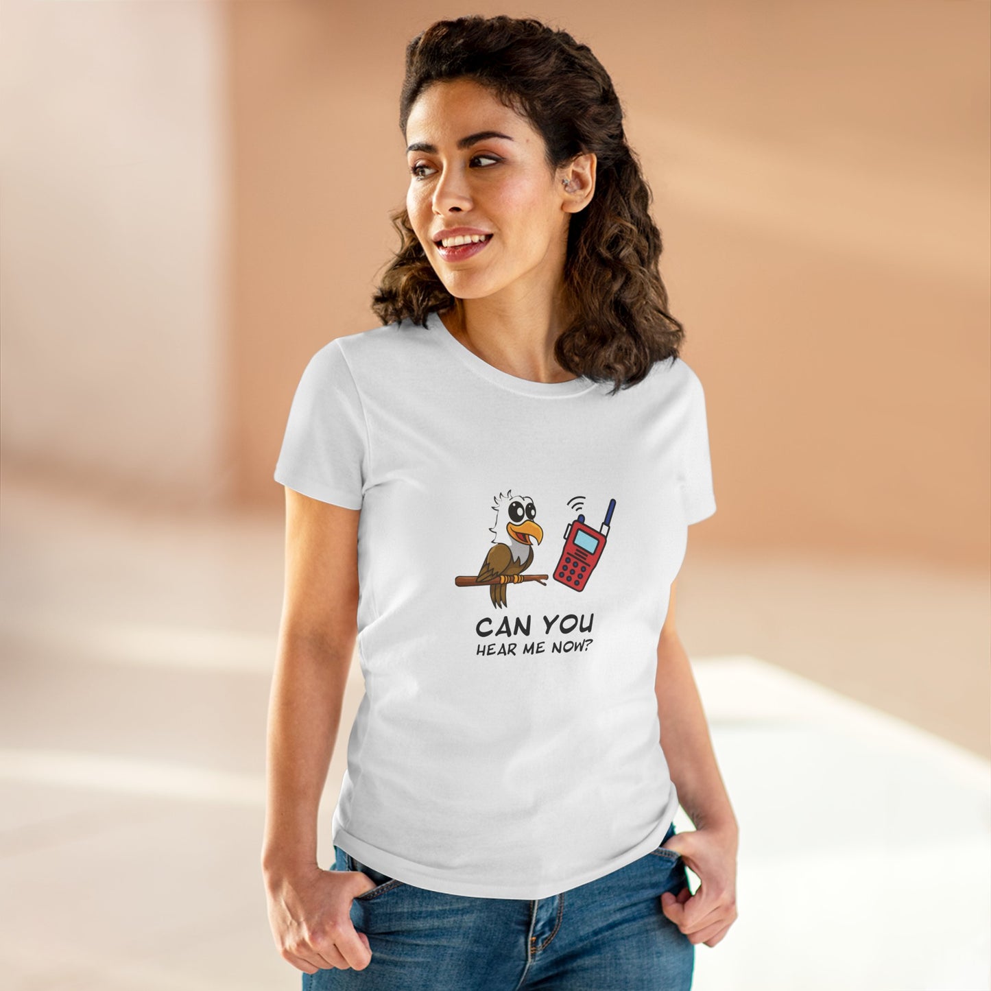Can You Hear Me Now | Funny Bird Phone Tee