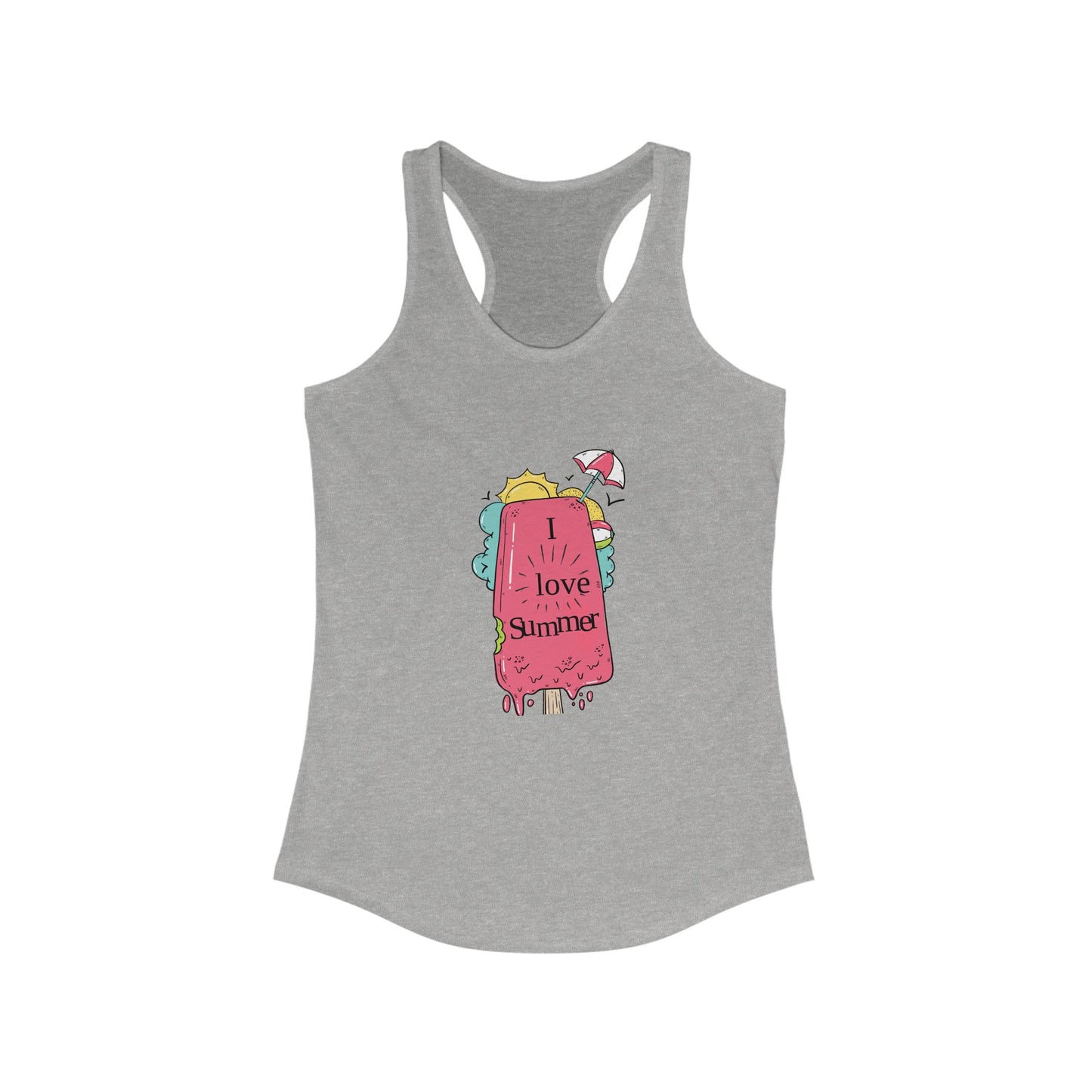 I Love Summer. Women's Ideal Racerback Tank