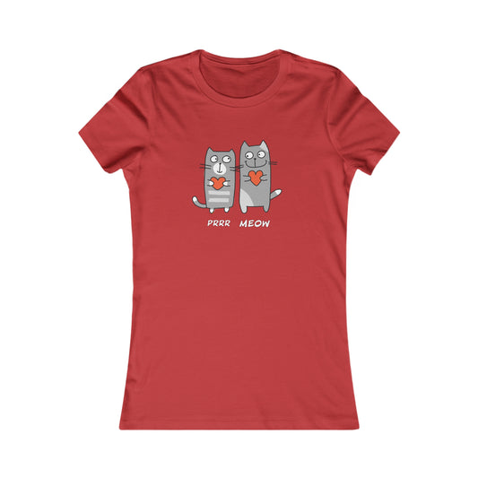 Happy Cat's. Prrr Meow. My Best Friend Has Paws. Women's Favorite Tee