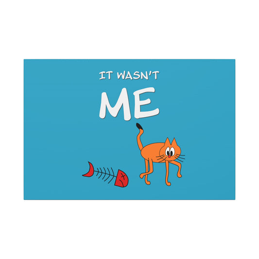 Leo The Cat Didn't Do It. Canvas Gallery Wraps