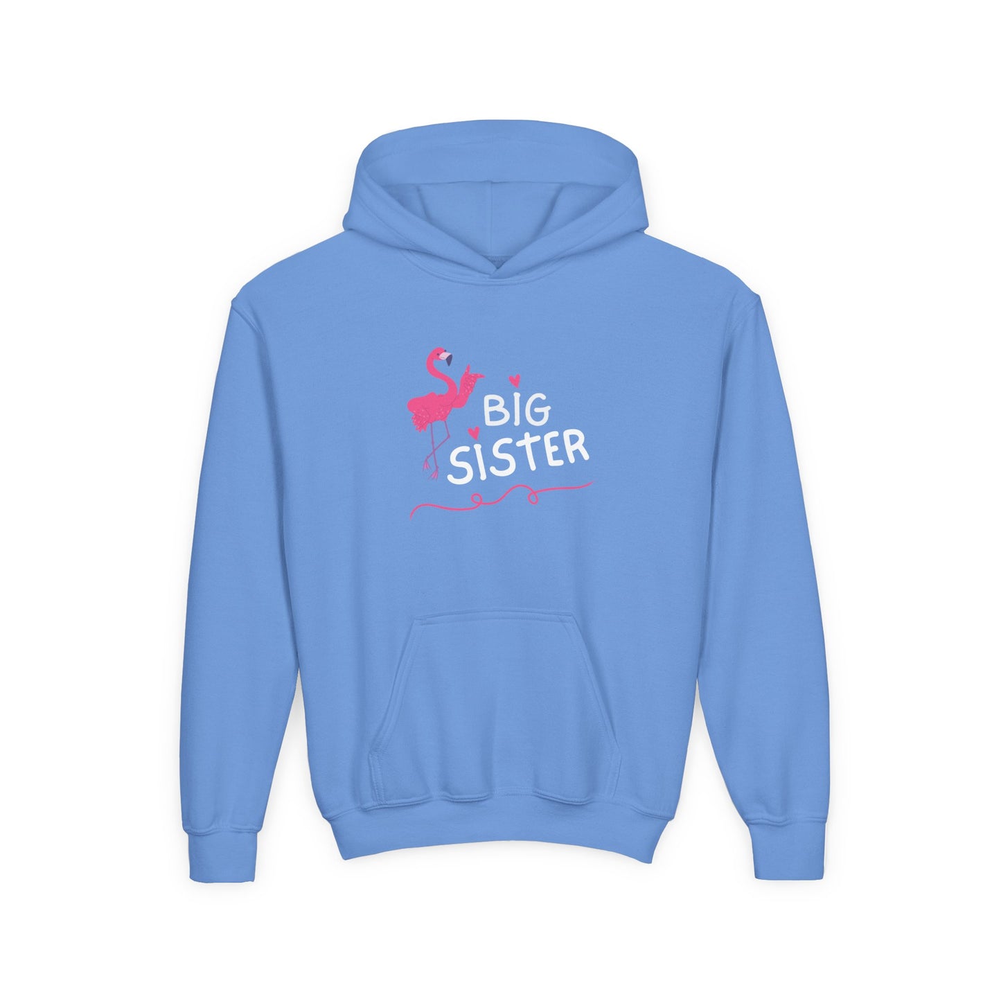 Big Sister Cute Pelican Design - Girls Youth Hoodie