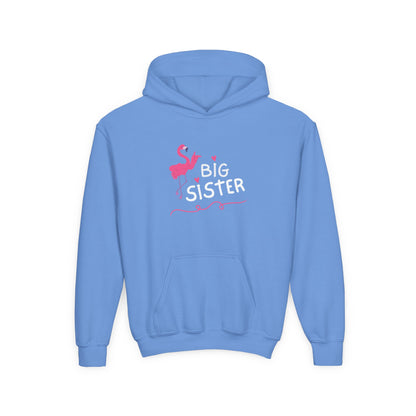 Big Sister Cute Pelican Design - Girls Youth Hoodie