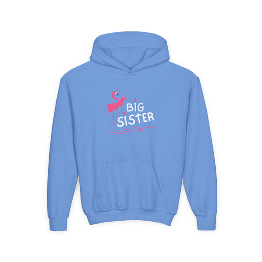 Big Sister Cute Pelican Design - Girls Youth Hoodie