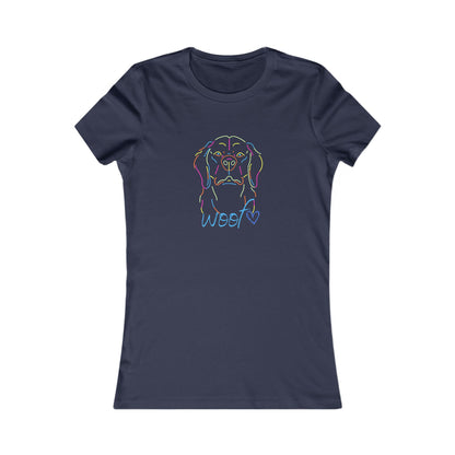 Colorful Retriever. Woof. Women's Favorite Tee
