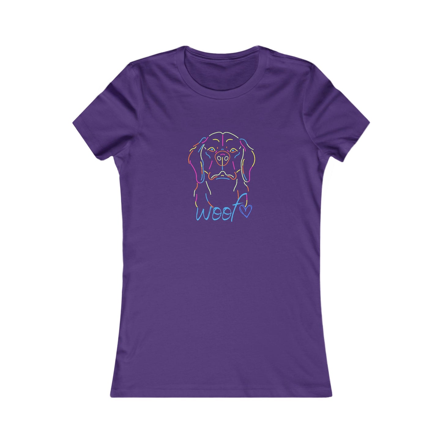 Colorful Retriever. Woof. Women's Favorite Tee