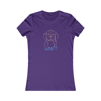 Colorful Retriever. Woof. Women's Favorite Tee