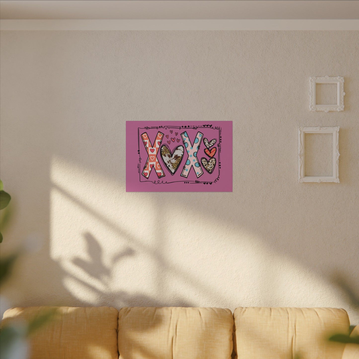 Sign of Love. XOXO. Canvas Gallery Wraps