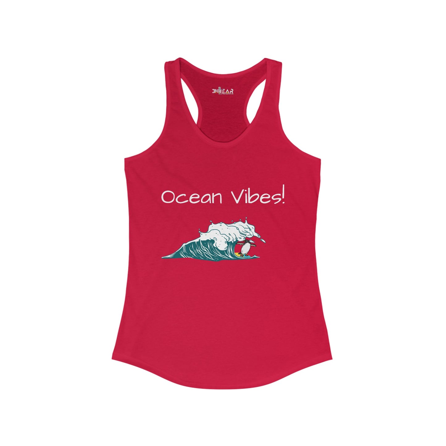Ocean Vibes.  Women's Ideal Racerback Tank