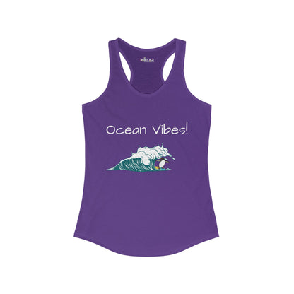 Ocean Vibes.  Women's Ideal Racerback Tank