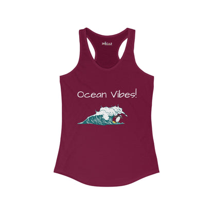 Ocean Vibes.  Women's Ideal Racerback Tank