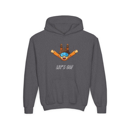 Let's Go Sky Diving. Kids Hoodie