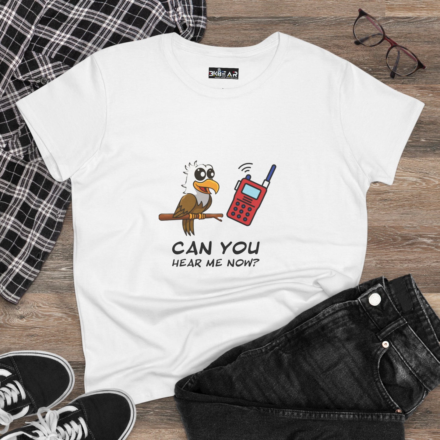 Can You Hear Me Now | Funny Bird Phone Tee