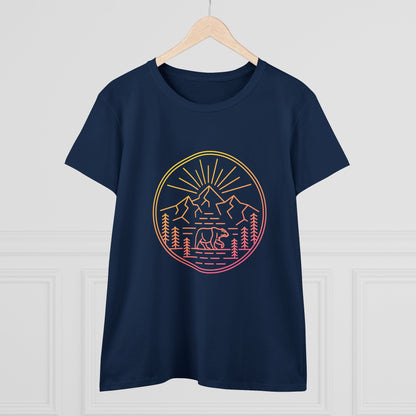 Explore Outdoors. Women's Midweight Cotton Tee