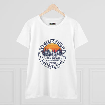 Never Stop Exploring – National Park T-Shirt for Women