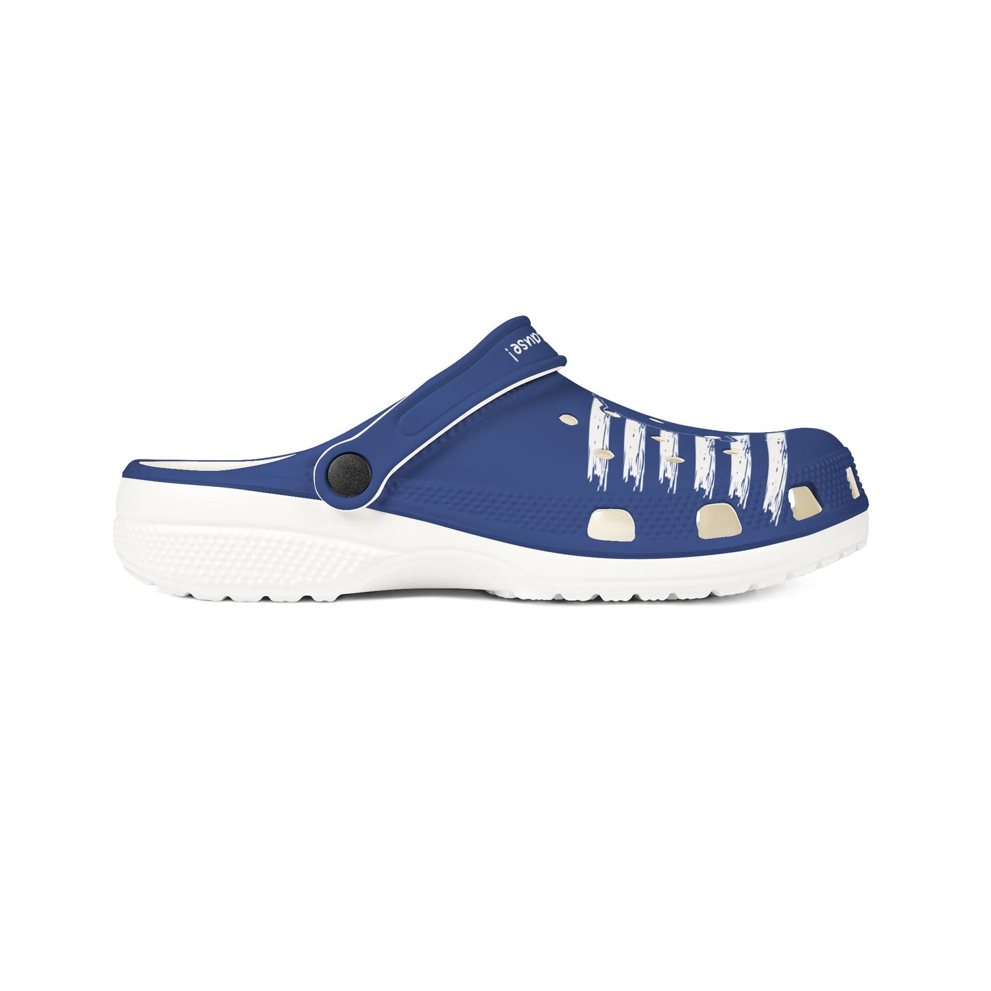 American Flag Dog Rubber Clogs For Men- Navy
