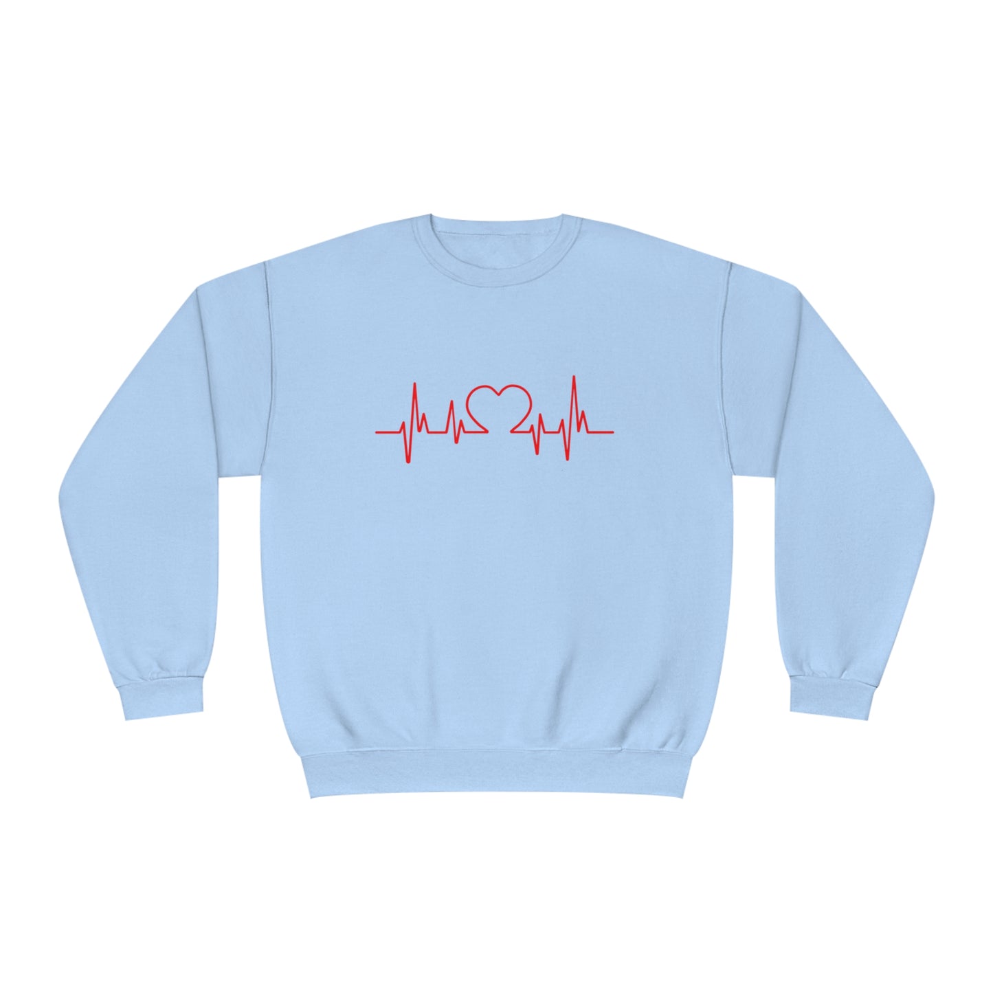 I Love You Heart Beat. Unisex NuBlend® Crewneck Sweatshirt