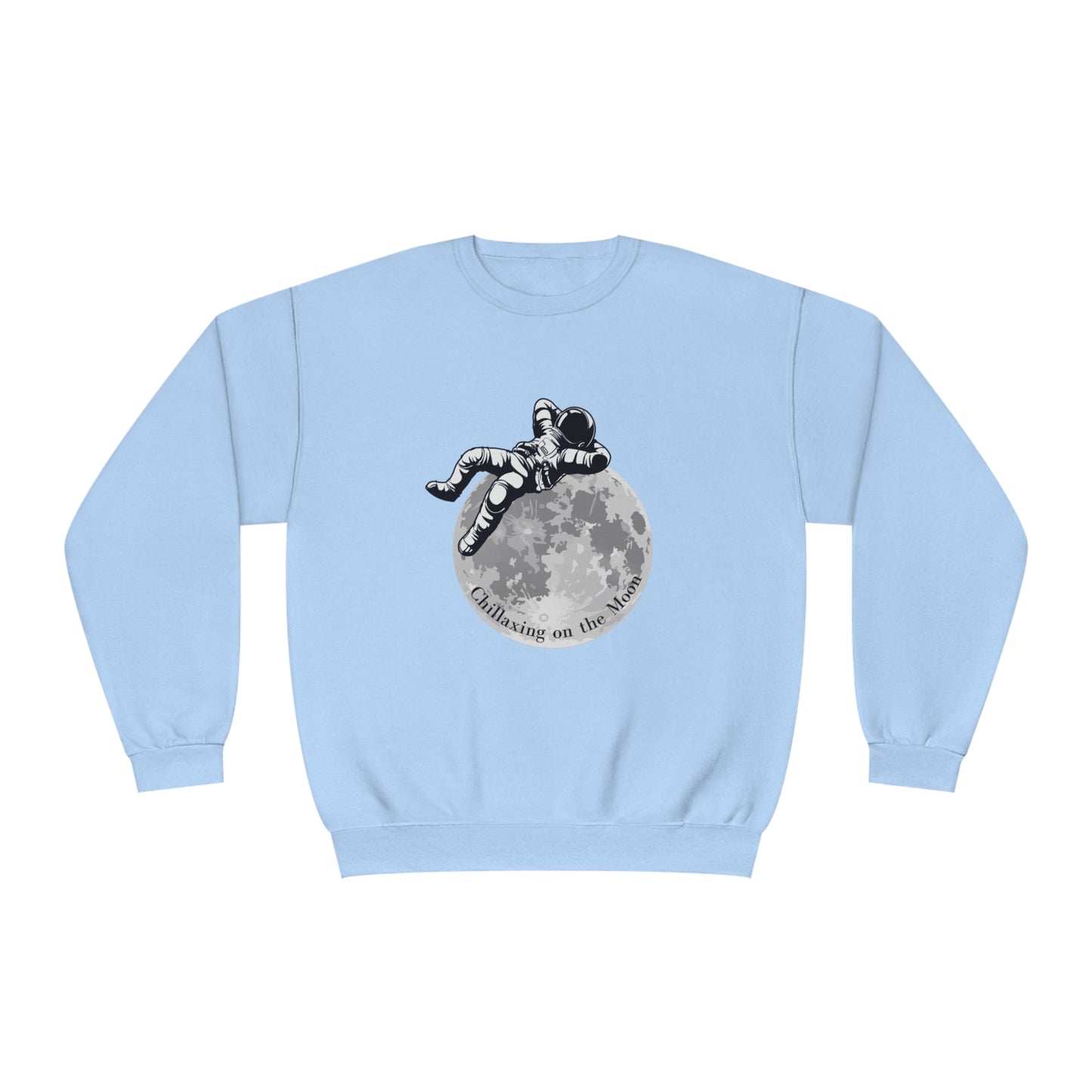 Chillaxing on The Moon. Unisex NuBlend® Crewneck Sweatshirt