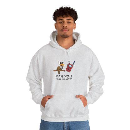 Owl Graphic Sweatshirt – Can You Hear Me Now? Bird on a Mission