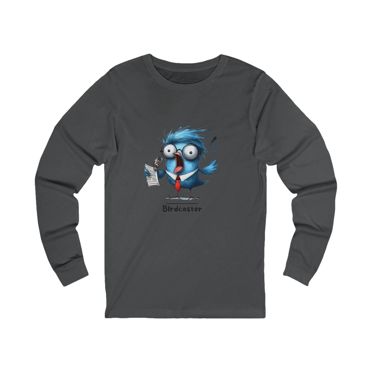 Birdcaster Long Sleeve Tee – Funny Bird Shirt with Forecast Vibes