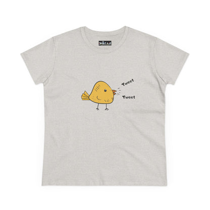 Tweet. Tweet. Women's Midweight Cotton Tee