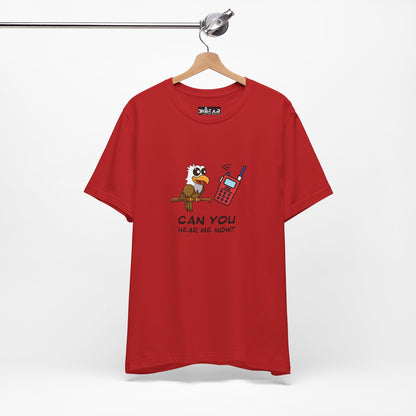 Burrowing Owl. Can You Hear Me Now? Unisex Jersey Short Sleeve Tee