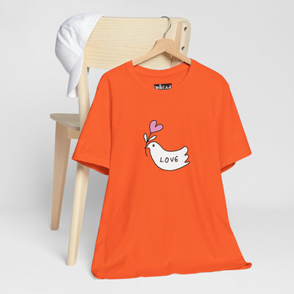 Love. Dove. Unisex Jersey Short Sleeve Tee