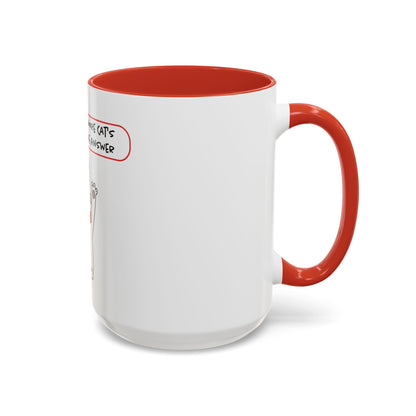 Oliver Says More Cats Is The Answer. Accent Coffee Mug, 11oz