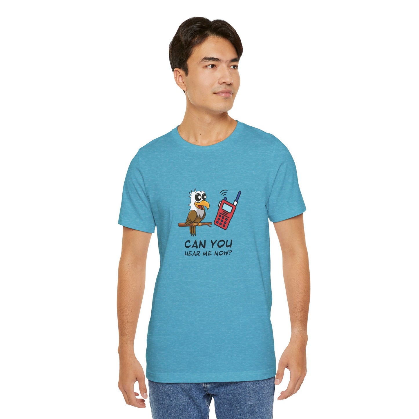 Burrowing Owl. Can You Hear Me Now? Unisex Jersey Short Sleeve Tee