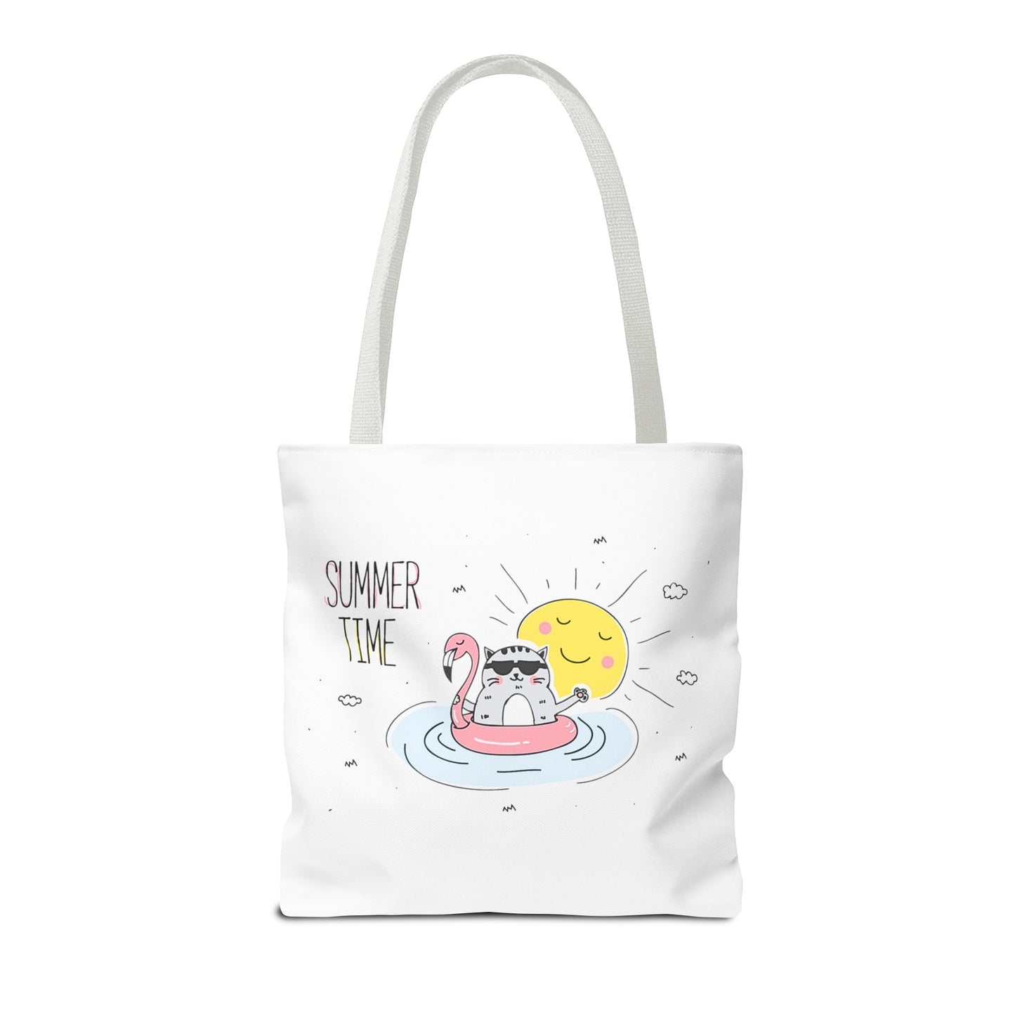 Jingles The Summertime Cat. Tote Bag (AOP)