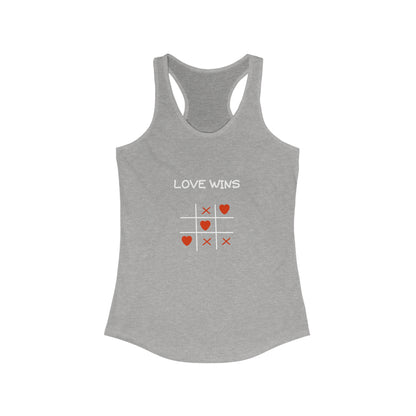 Love Wins. Women's Ideal Racerback Tank