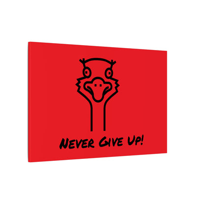 Oscar The Ostrich and JimmyV Never Gave Up. Canvas Gallery Wraps