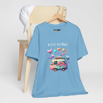 Love Mobile.  Unisex Short Sleeve Tee