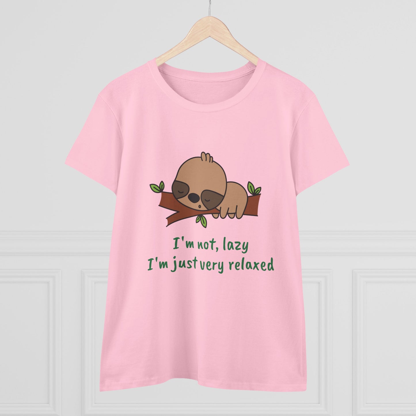 Relaxed Sloth T-Shirt - Lazy & Chill Graphic Tee  For Women