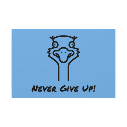 Oscar The Ostrich and JimmyV Never Gave Up. Canvas Gallery Wraps