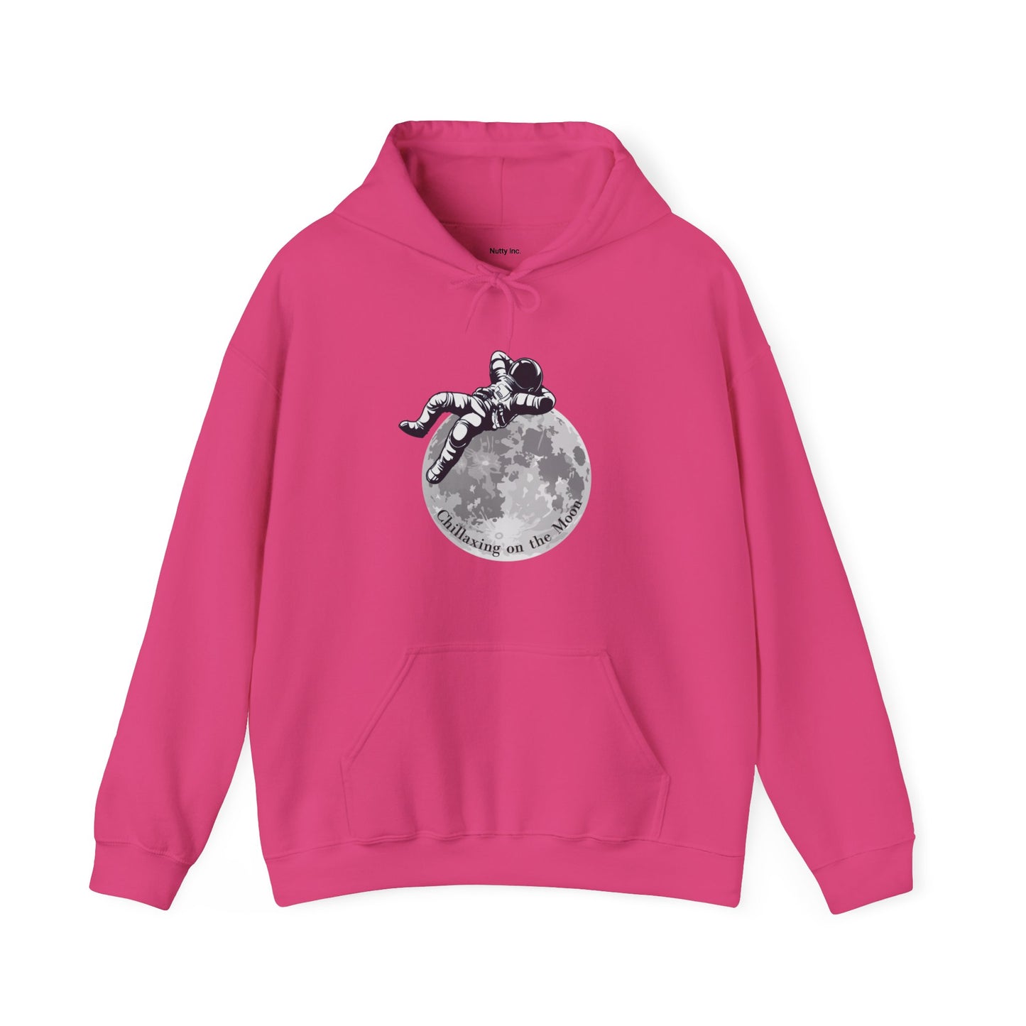 Chillaxing on The Moon.  Unisex Hooded Sweatshirt.