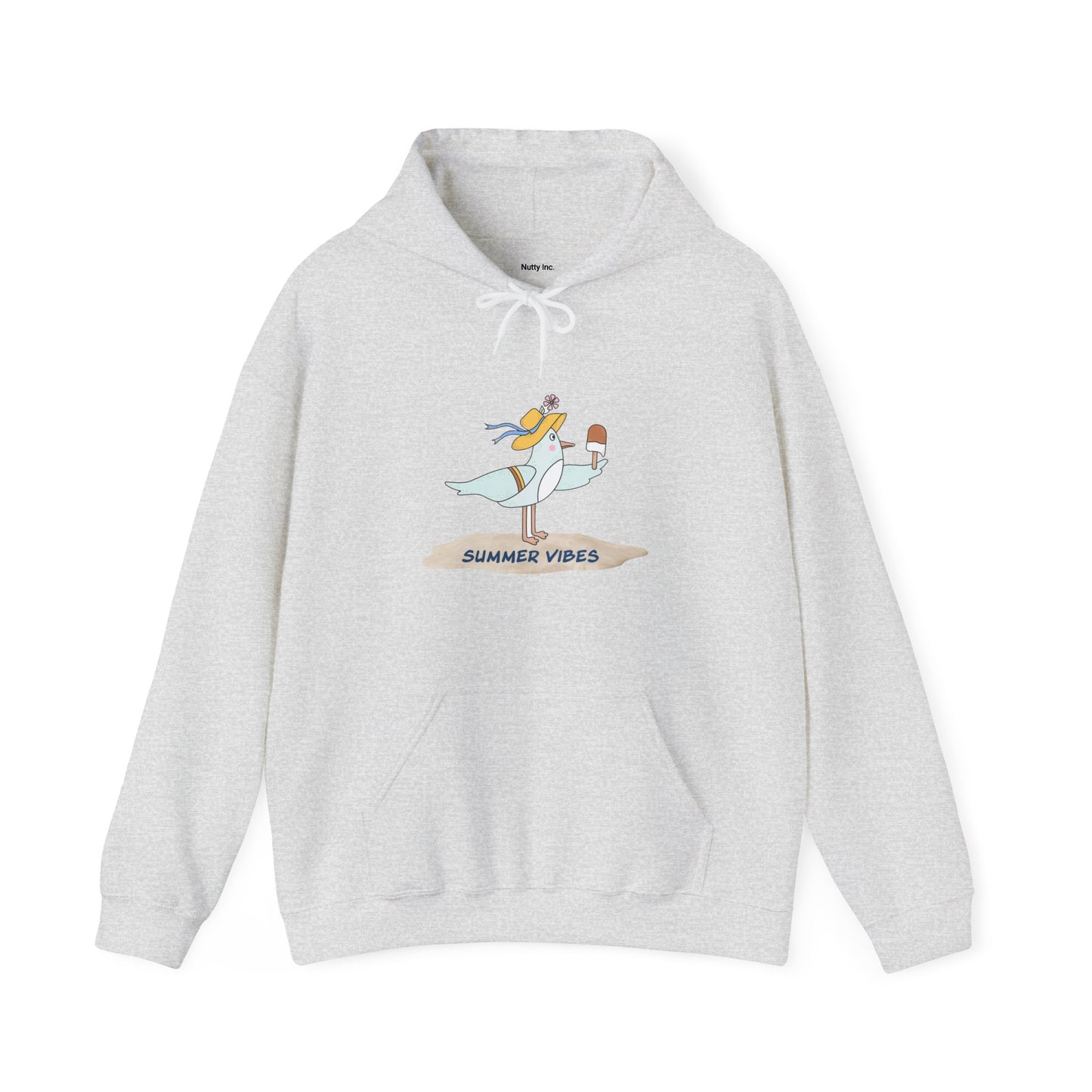 Regal Seagull Summer Vibes. Unisex Hooded Sweatshirt.
